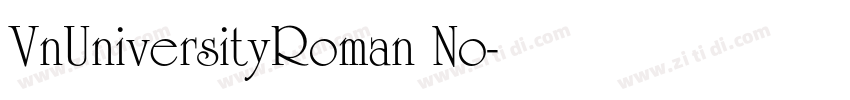 VnUniversityRoman No字体转换